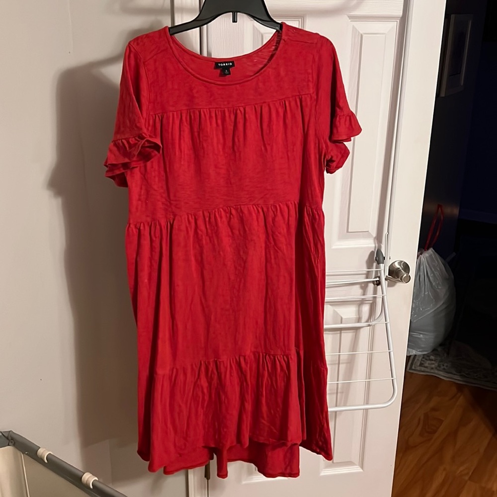 Torrid red t-shirt dress
